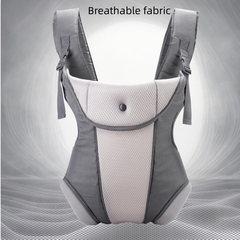 Ergonomic Baby Carrier - 人間工学に基づいた新生児用カンガルーラップ、簡単に調節可能なヒップシートウエストベルト、前向き抱っこ紐、通気性のある4-in-1ベビーキャリア