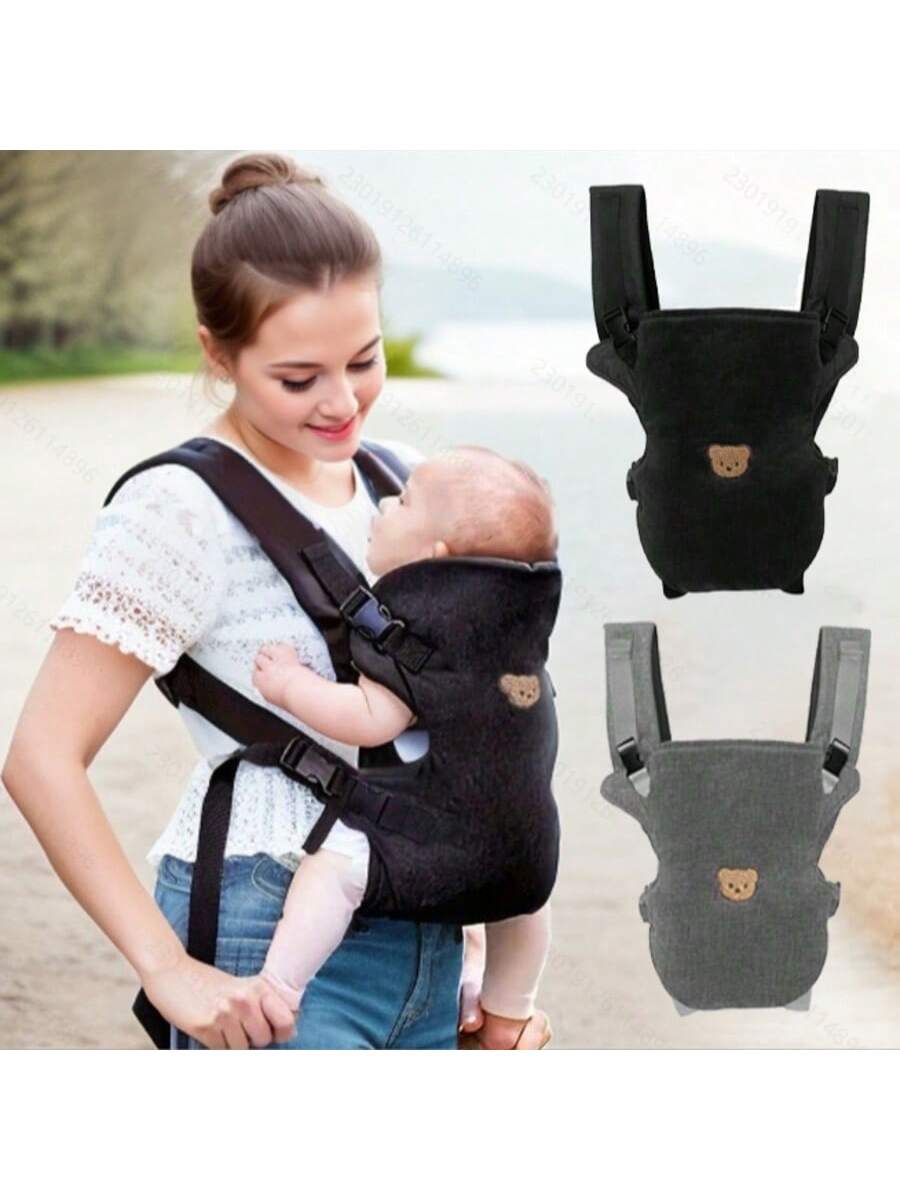 Ergonomic Baby Carrier - 1ピース物理工学多機能ベビーキャリア - 4-in-1ポータブルベビートラベル機器、調節可能で快適なフロントストラップとバックストラップ、赤ちゃんへの完璧なベビーシャワーギフト。