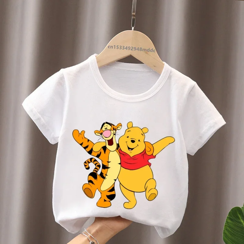 Baby Products Sale - ホットセール くまのプーさん 可愛いクマ ティガー柄 キッズTシャツ 女の子服
