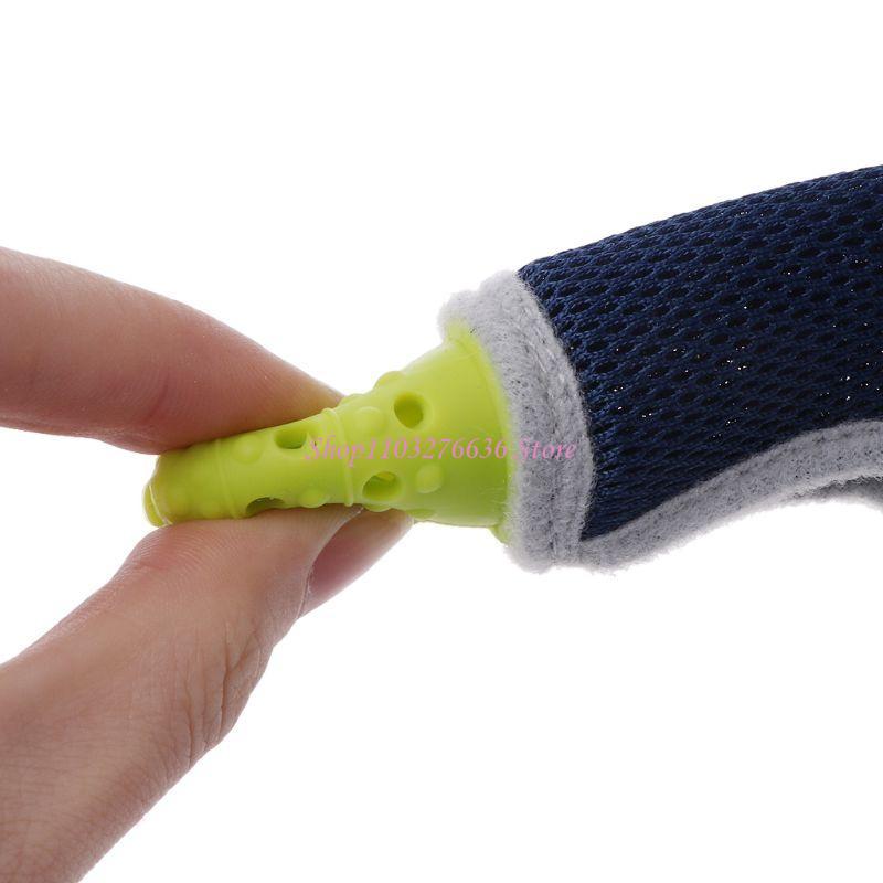 Teething Mitten Baby - R6FD非毒性シリコンベビーキッズチャイルドフィンガーガード停止親指吸うリストバンドベビーおしゃべりミット
