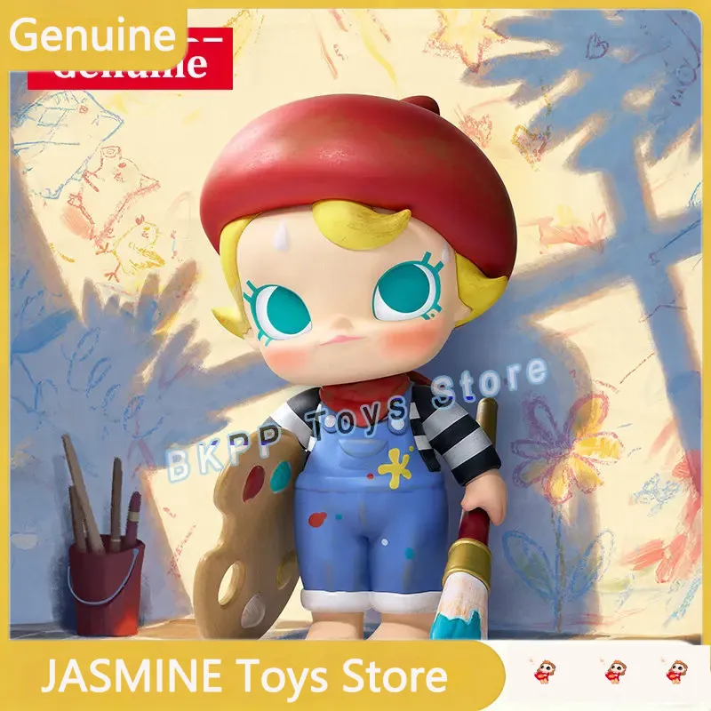 Baby Products Specials - 本物の POP MART ベビーモリー「私は未来のアーティスト」フィギュア人形コレクタブルルームデコレーションおもちゃ愛好家向けフェスティバル特別ギフト