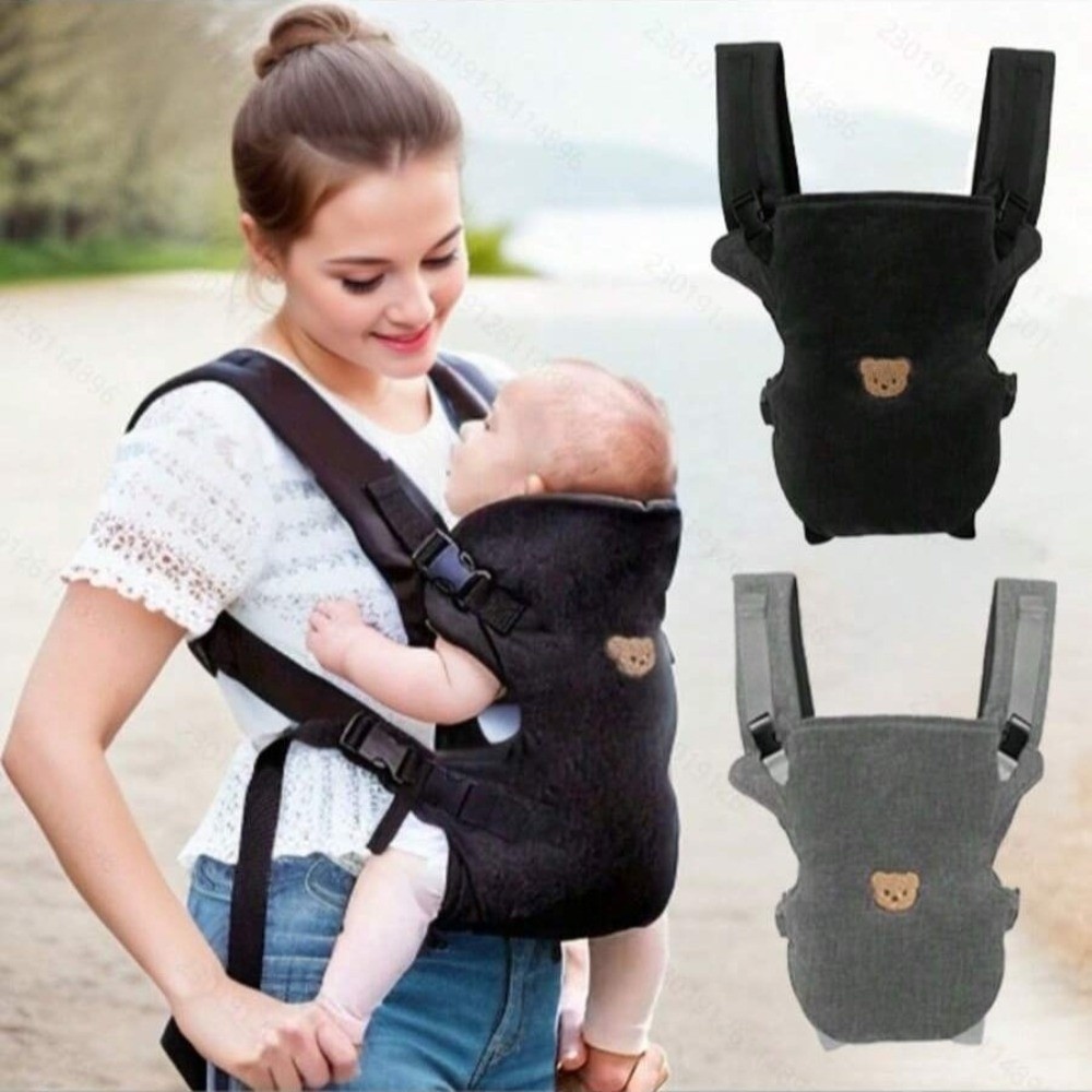 Ergonomic Baby Carrier - 人間工学に基づいたデザインのベビーキャリア、調節可能なストラップ、多機能幼児用スリング、ベビートラベルギア、ポータブルベビーラップ
