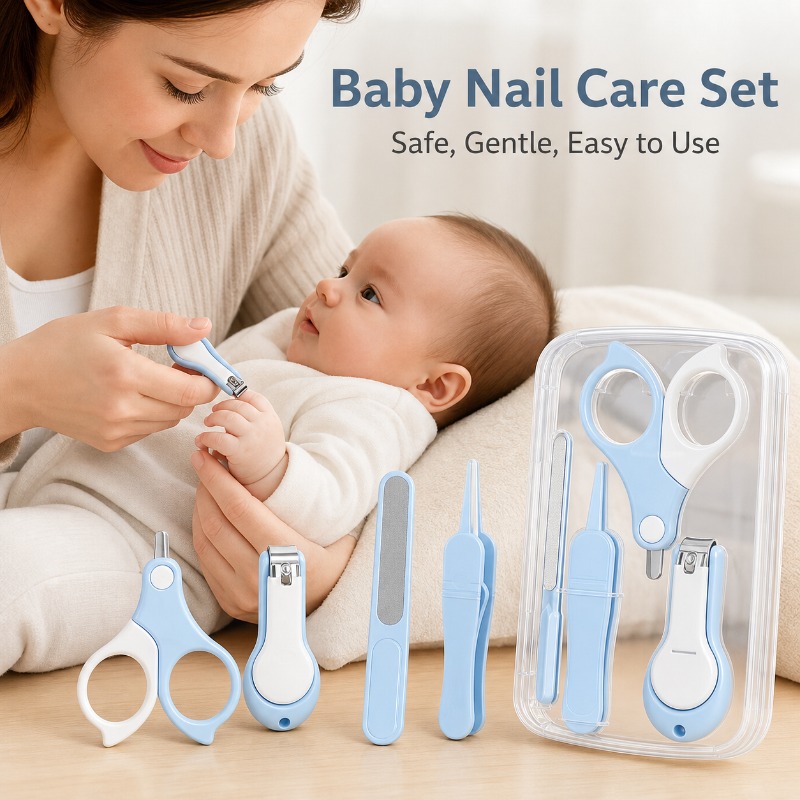 Baby Products Specials - 4 個のアンチクランピングベビー爪切りセットステンレス鋼小型ベビーケア爪切り新生児特別な赤ちゃんの必需品