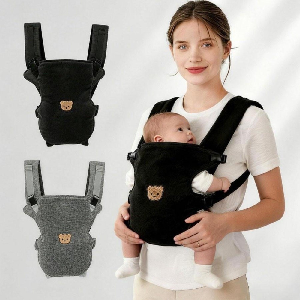 Ergonomic Baby Carrier - 人間工学に基づいたデザインのベビーキャリア、調節可能なストラップ、多機能の幼児用スリング、快適なパッド、持ち運び可能なベビーラップ