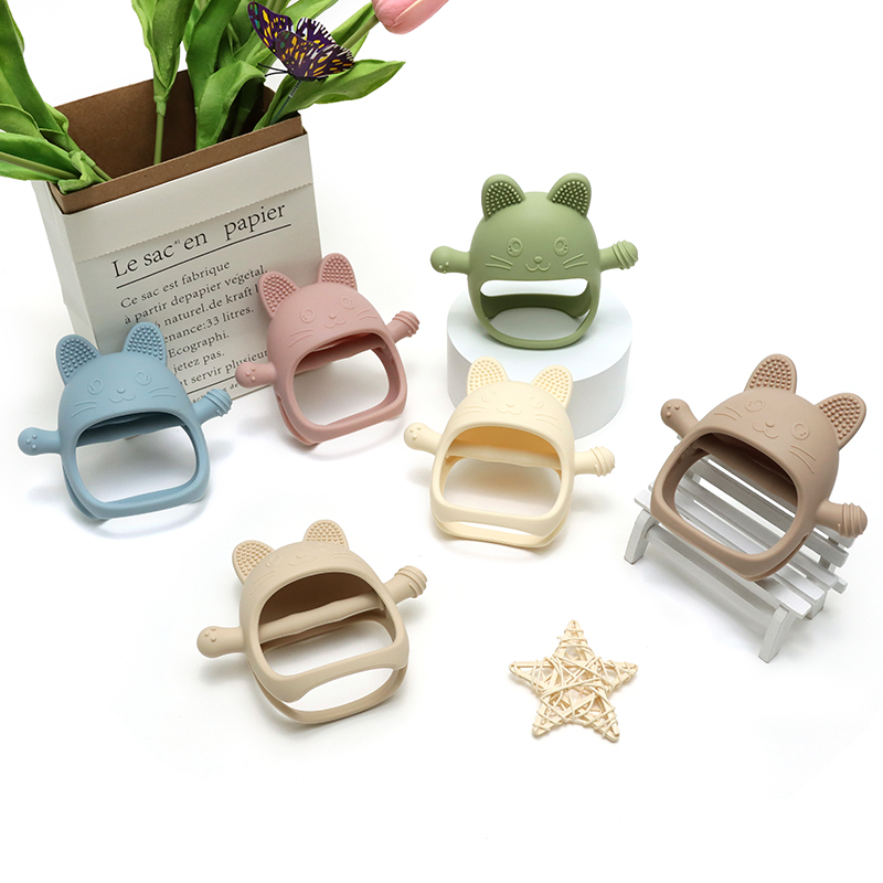 Teething Mitten Baby - 赤ちゃん用シリコン歯がためリング,おしゃぶり,幼児用おもちゃ,歯磨き粉ケア,食事防止,大容量