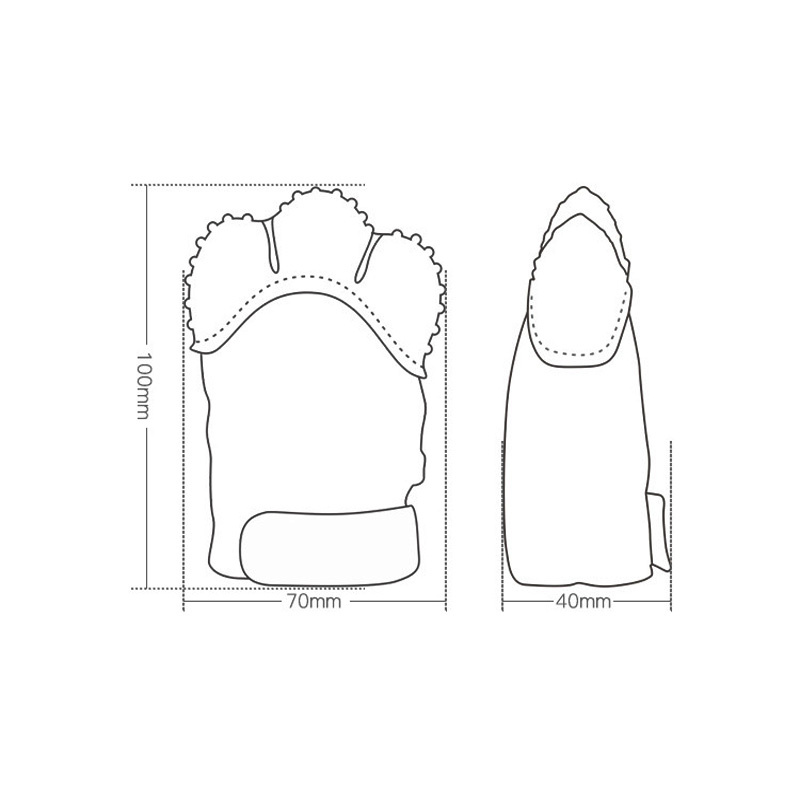 スムージングベビー歯が生えるミトングローブ、BPAフリーシリ - Teething Mitten Baby のレビューと価格
