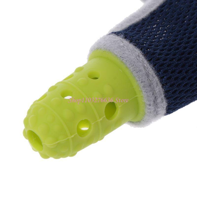 R6FD非毒性シリコンベビーキッズチャイルドフィンガーガード - Teething Mitten Baby のレビューと価格