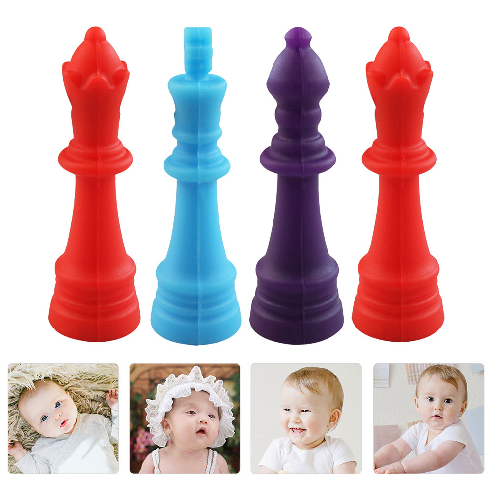 4個入り、赤ちゃん用歯固めネックレス、歯茎を優しく刺激するお - Baby Products Specials のレビューと価格