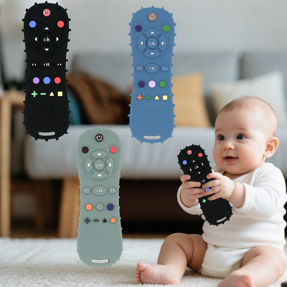 1 個ベビーリモコンおしゃぶりシリコーンベビー抗食手袋おしゃ - Teething Mitten Baby のレビューと価格