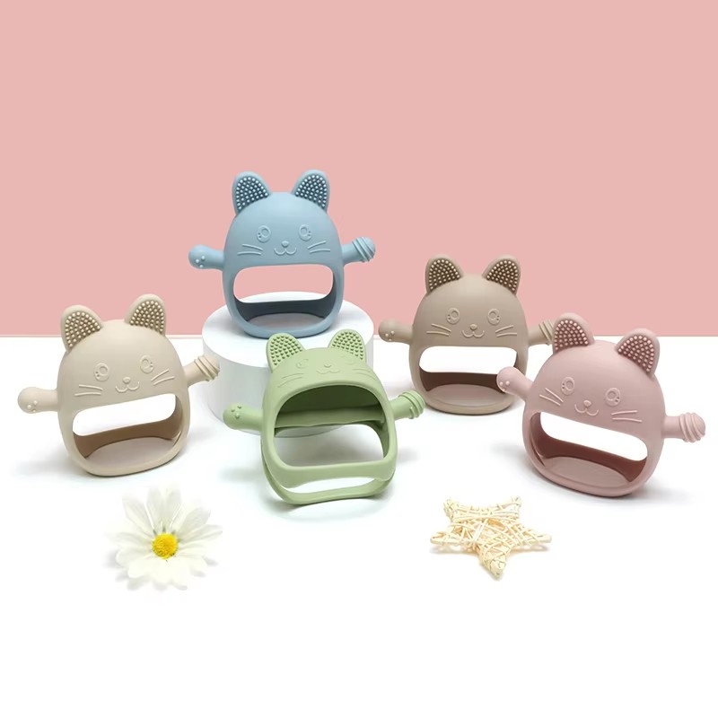 1PC ベビーシリコーンおしゃぶり手袋おもちゃ BPA フリ - Teething Mitten Baby のレビューと価格