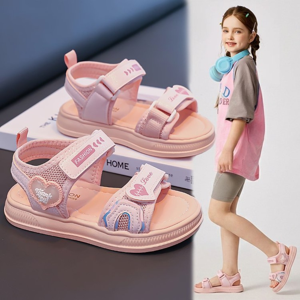 女の子用ハート型プリンセスサンダル、2026年春夏新作、ベル - Baby Products For Summer のレビューと価格