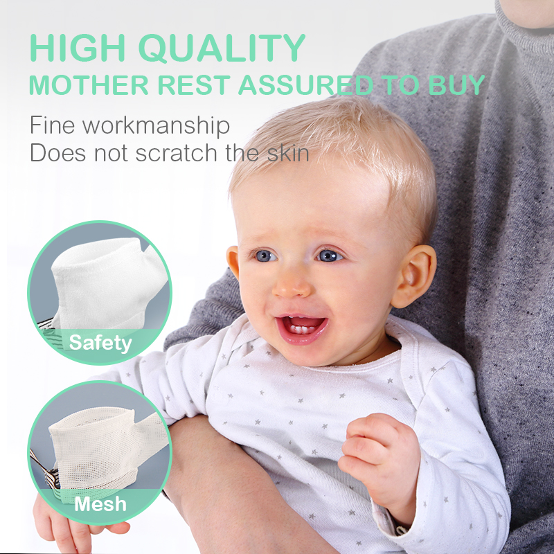 新生児用の通気性のあるハンドプロテクション,赤ちゃん用の滑り - Teething Mitten Baby のレビューと価格