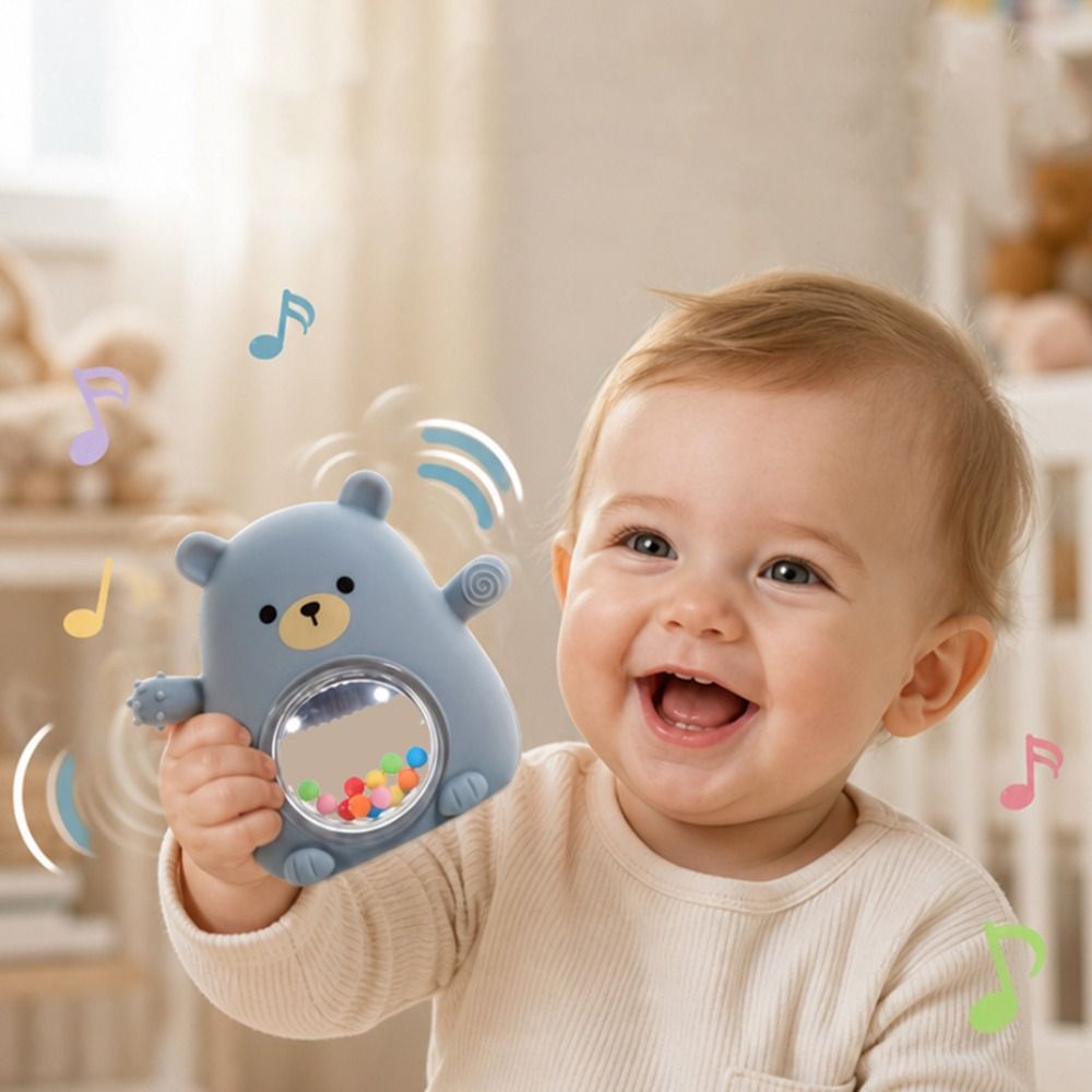 ポータブルかわいいクマの形のベビーシリコーンおしゃぶり食品グ - Teething Mitten Baby のレビューと価格
