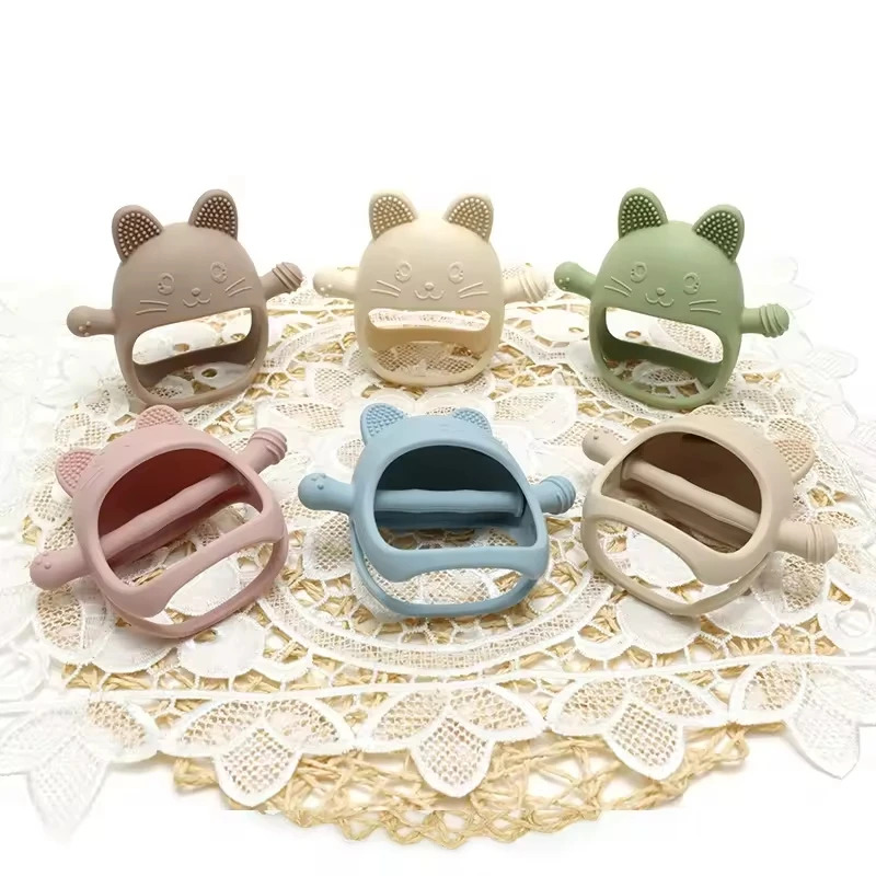 1PC ベビーシリコーンおしゃぶり手袋おもちゃ BPA フリ - Teething Mitten Baby のレビューと価格