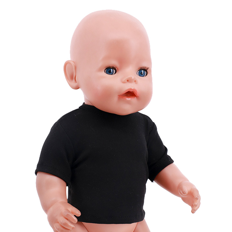 人形服夏 Tシャツ純粋な綿半袖手作り無地服 16-18 イン - Baby Products For Summer のレビューと価格