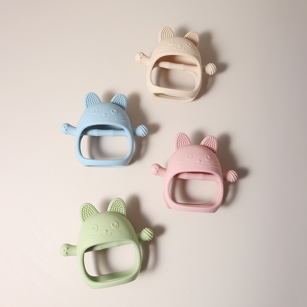 ベビー歯が生えるミトン - 食品グレードのシリコングローブ咀 - Baby Products Sale のレビューと価格