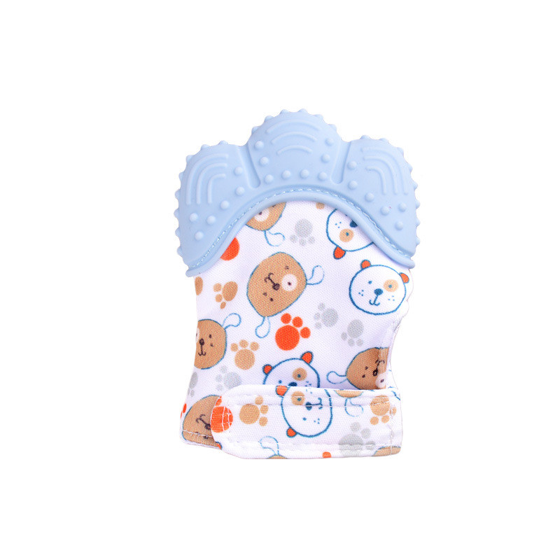 赤ちゃん用噛みつき防止シリコン手袋、歯が生える時期の痛みを和 - Teething Mitten Baby のレビューと価格