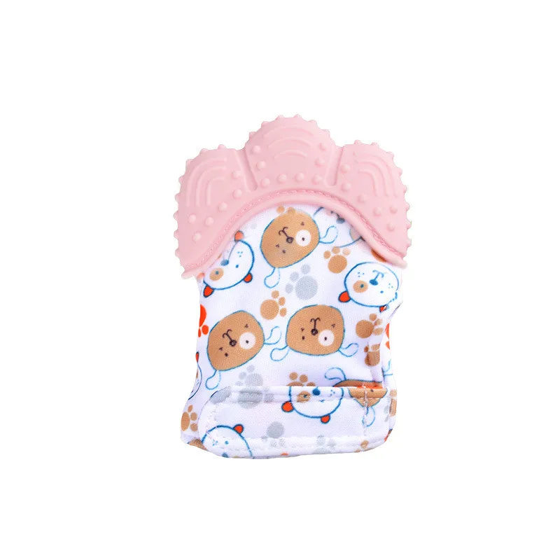 赤ちゃん用噛みつき防止シリコン手袋、歯が生える時期の痛みを和 - Teething Mitten Baby のレビューと価格