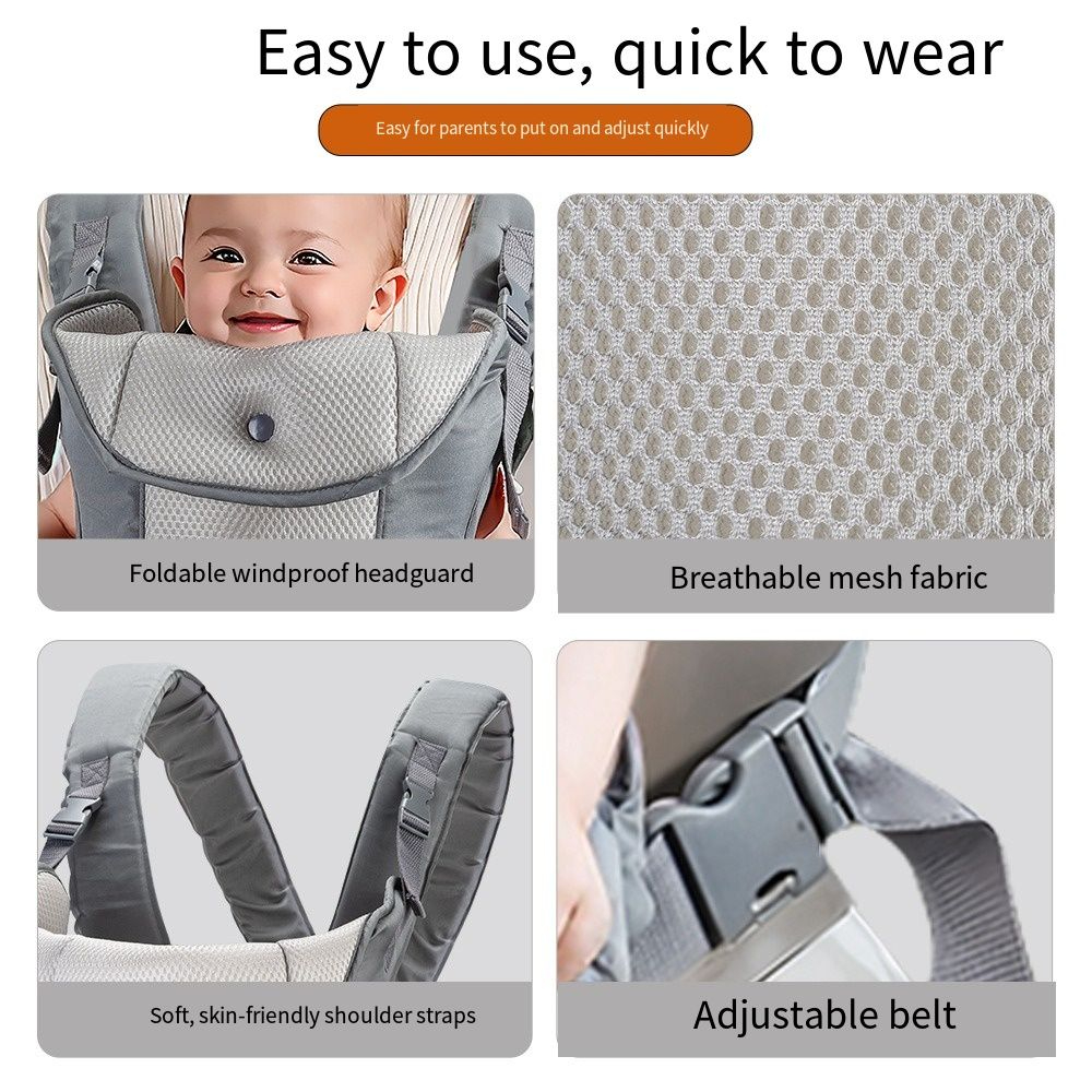 人間工学に基づいた新生児用カンガルーラップ、簡単に調節可能な - Ergonomic Baby Carrier のレビューと価格