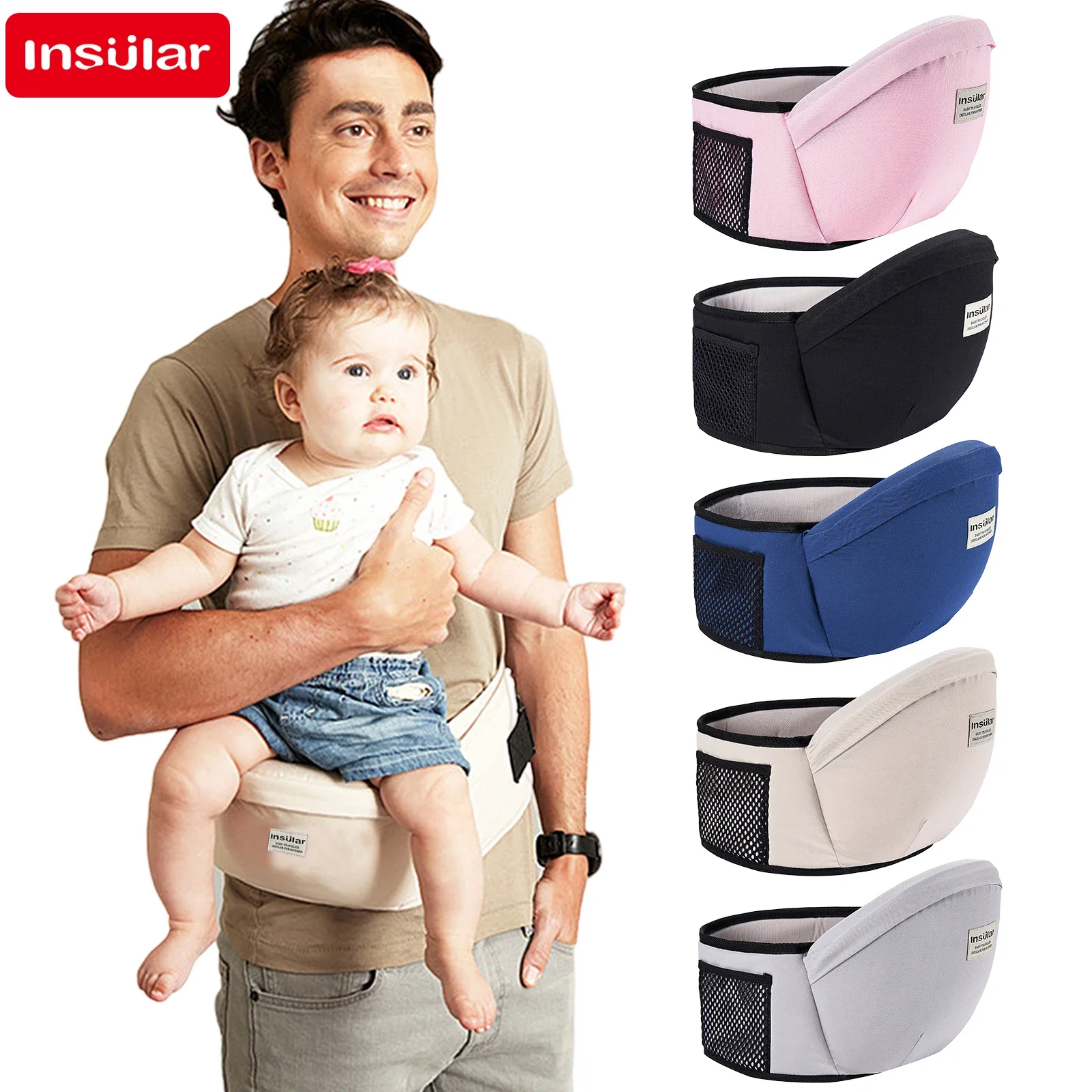 新生児用ウエストスツールヒップシートキャリア、厚手のスリング - Ergonomic Baby Carrier のレビューと価格