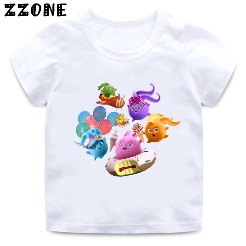 男の子と女の子のための半袖Tシャツ,漫画のプリントが施された - Baby Products Sale のレビューと価格