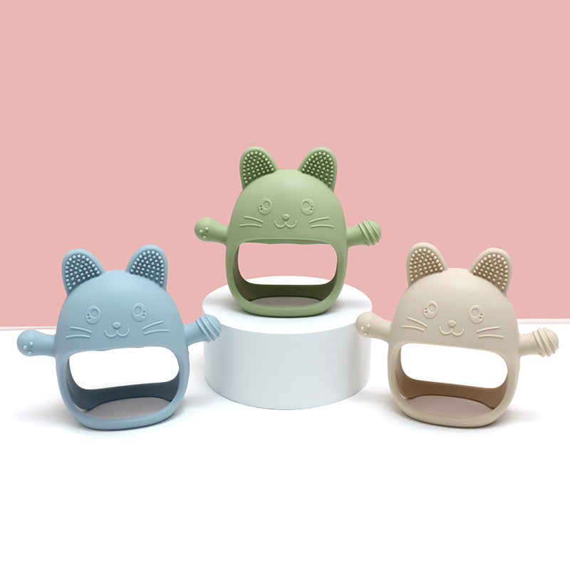 赤ちゃん用シリコン歯がためリング,おしゃぶり,幼児用おもちゃ - Teething Mitten Baby のレビューと価格